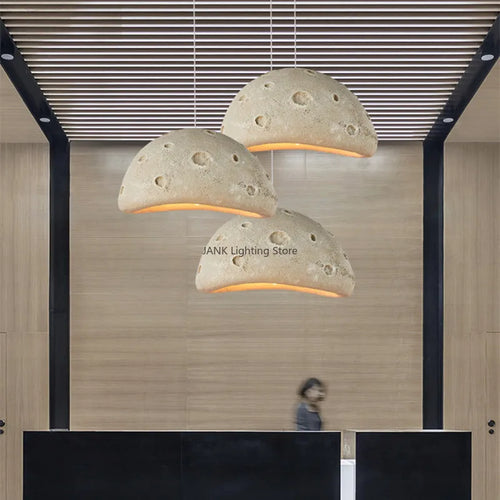 Suspension design led minimaliste wabi-sabi pour décoration loft café
