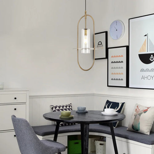 lustre en verre artistique design créatif pour éclairage personnalisé - vue 4 sur 7