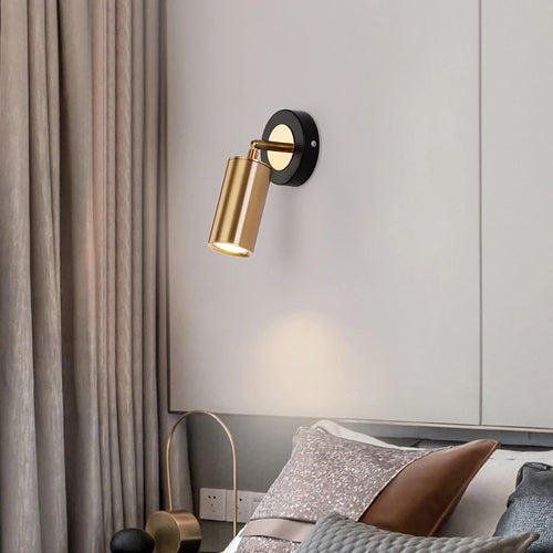 applique murale rotative moderne avec spot led décoratif - vue 5 sur 8