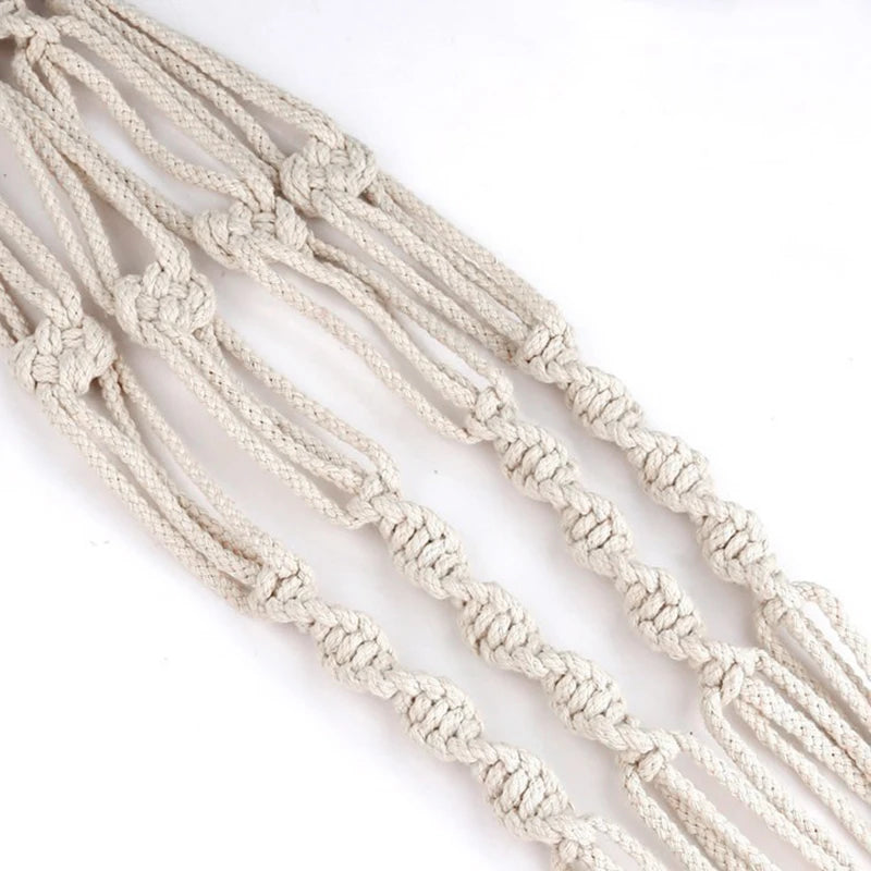 suspension en macramé pour plantes décoration intérieure et jardin - vue 5 sur 8