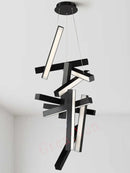 suspension moderne minimaliste métal rectangle créatif luxe