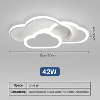 plafonnier led moderne creative cloud luminosité réglable grand panneau lumineux