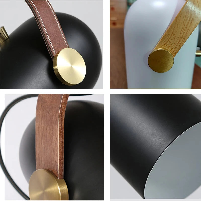 Suspension rotatives projecteurs modernes lampes suspendues en métal décor à la maison chambre salon salle à manger éclairage intérieur peinture en bois - vue 6 sur 12