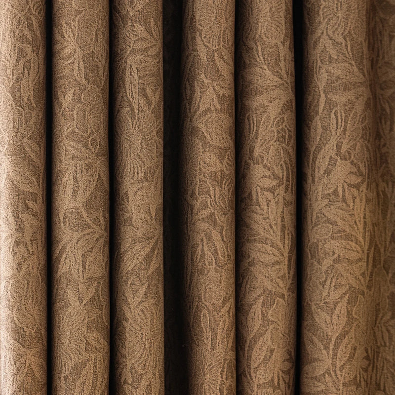 Rideau occultant texturé motif floral style chinois salon