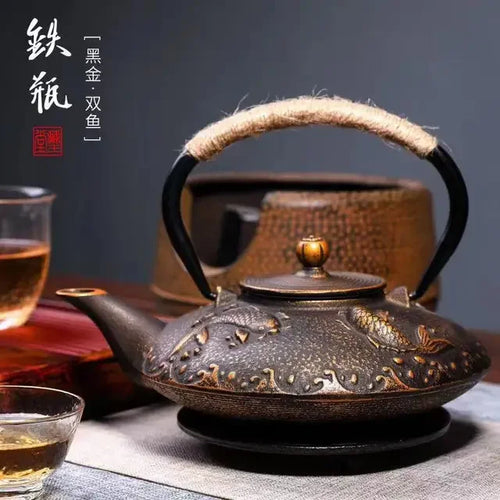 Service à thé japonais théière fonte infuseur 750ml