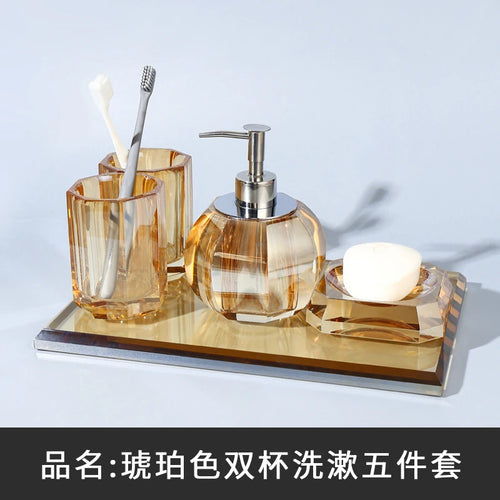 ensemble de produits de toilette en cristal et verre - vue 14 sur 18