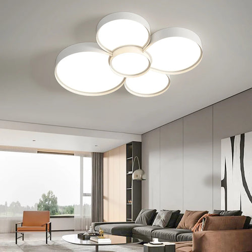 lustre led moderne pour éclairage intérieur décoratif - vue 6 sur 12