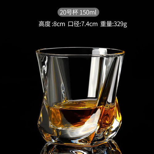 Verres en cristal design élégant whisky bière vin