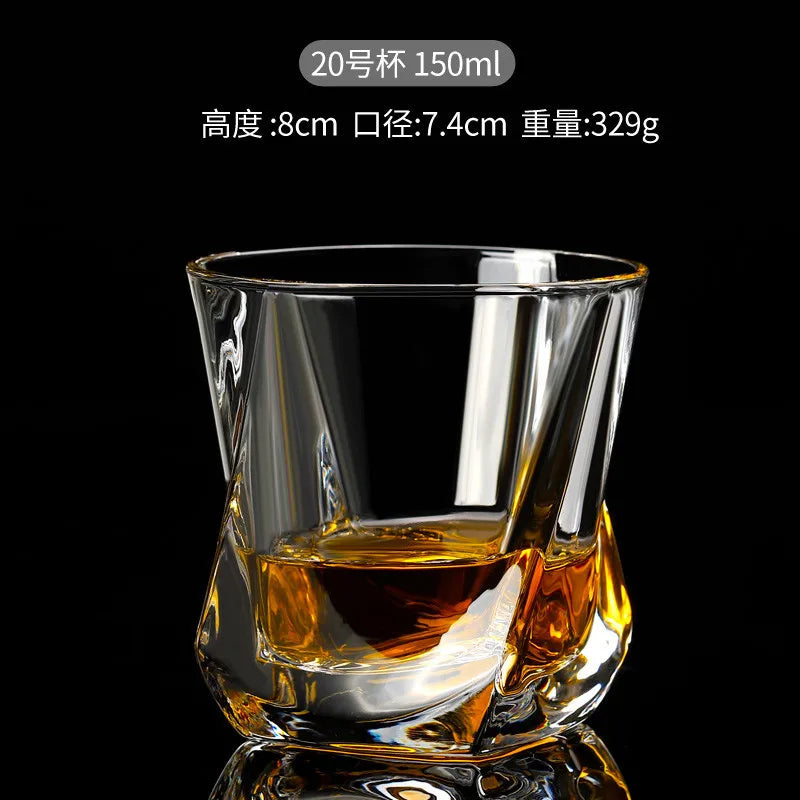 Verres en cristal design élégant whisky bière vin