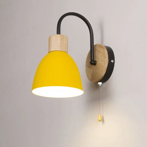 applique nordique moderne macaron avec interrupteur led décoration maison - vue 4 sur 18