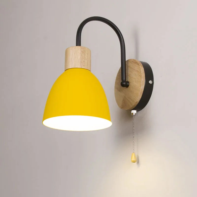 applique nordique moderne macaron avec interrupteur led décoration maison - vue 4 sur 18