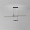 Lustre design LED minimaliste en barre métallique Sarno