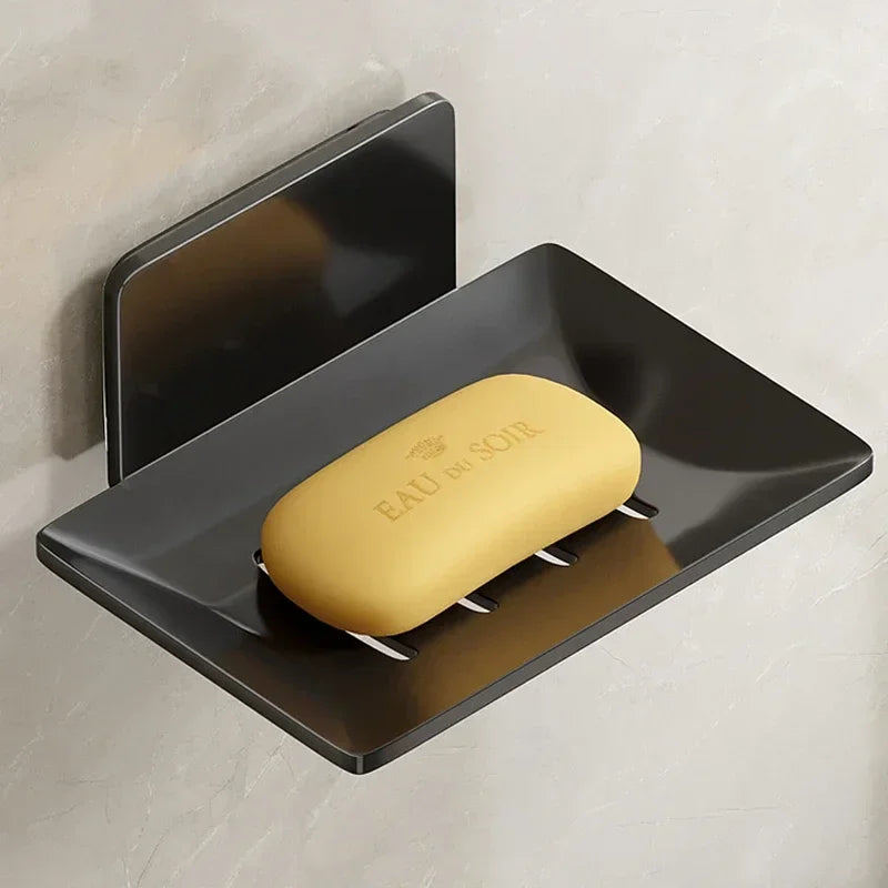 porte-savon mural en aluminium pour rangement de salle de bain et cuisine - vue 9 sur 9