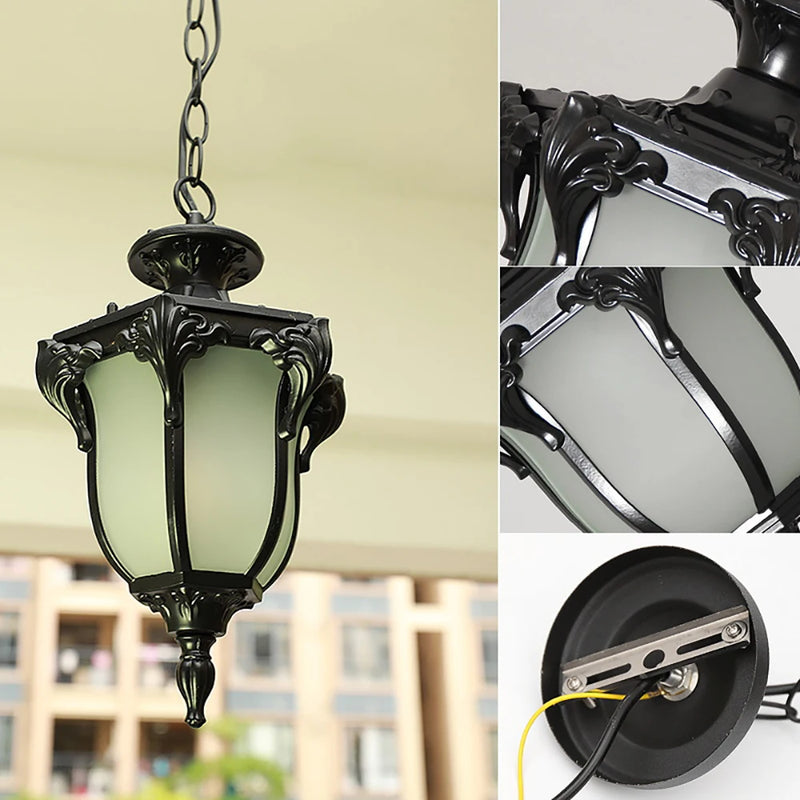 lampe extérieure suspendue pour jardin et balcon étanche