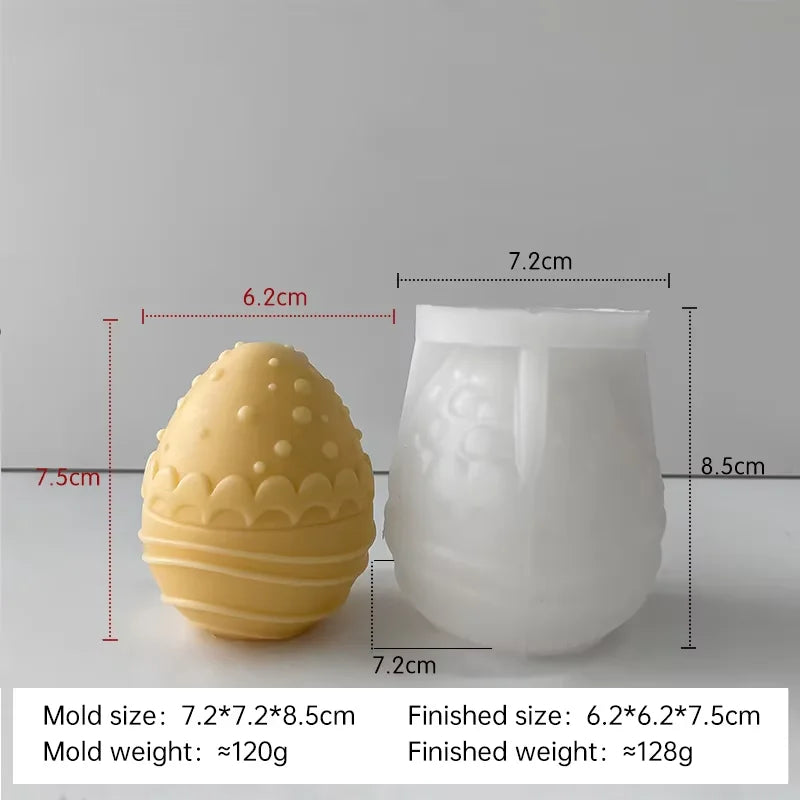 moule à bougie en silicone pour œufs de pâques à créer soi-même - vue 7 sur 21