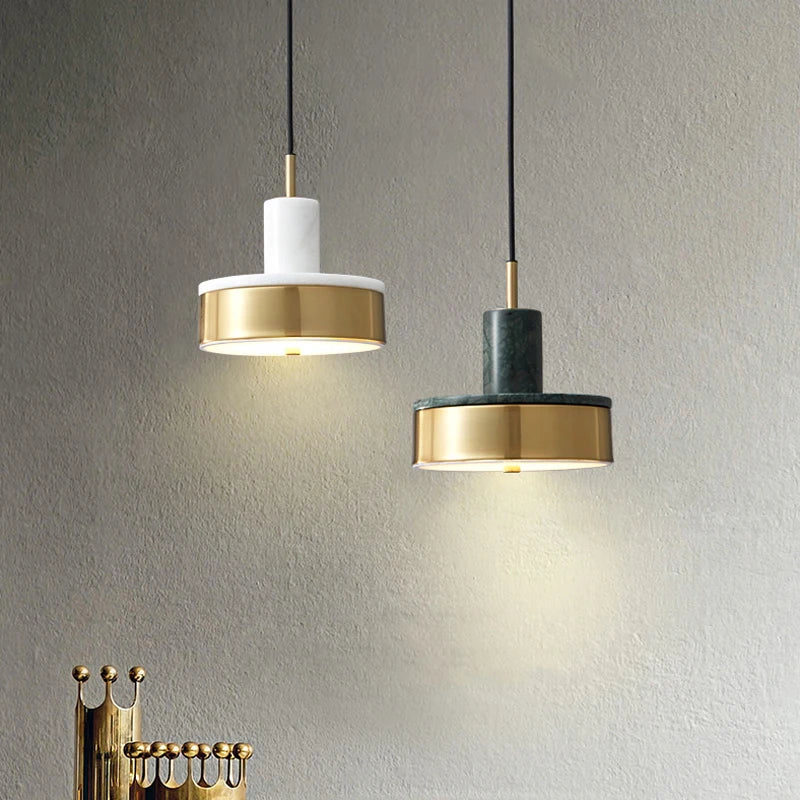 Suspension moderne en marbre design