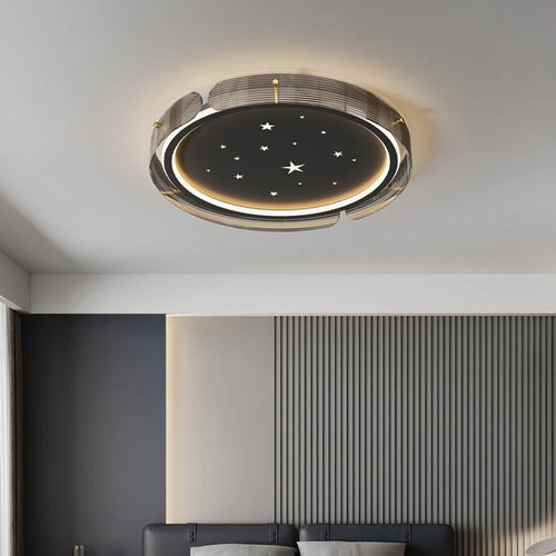 plafonnier led minimaliste avec ciel étoilé et design haut de gamme - vue 2 sur 7