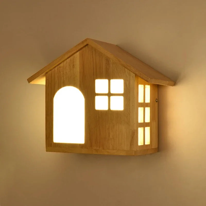 applique murale créatives modernes en bois pour enfants - vue 4 sur 8