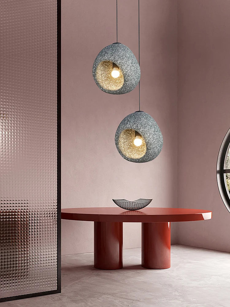 Suspension LED Vintage En Verre - Lustre Créatif E27 Pour Cuisine, Salon, Chambre | Lampe Suspendue Moderne Et élégante