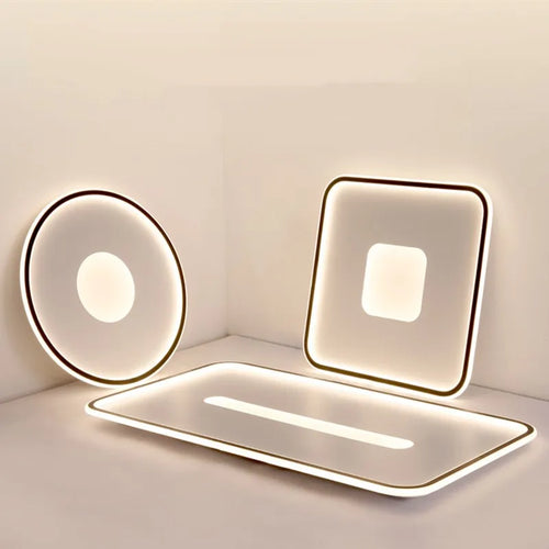 plafonnier led ultra mince moderne rond montage en surface - vue 3 sur 24