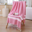serviette de plage turque coton motif imprimé bohème