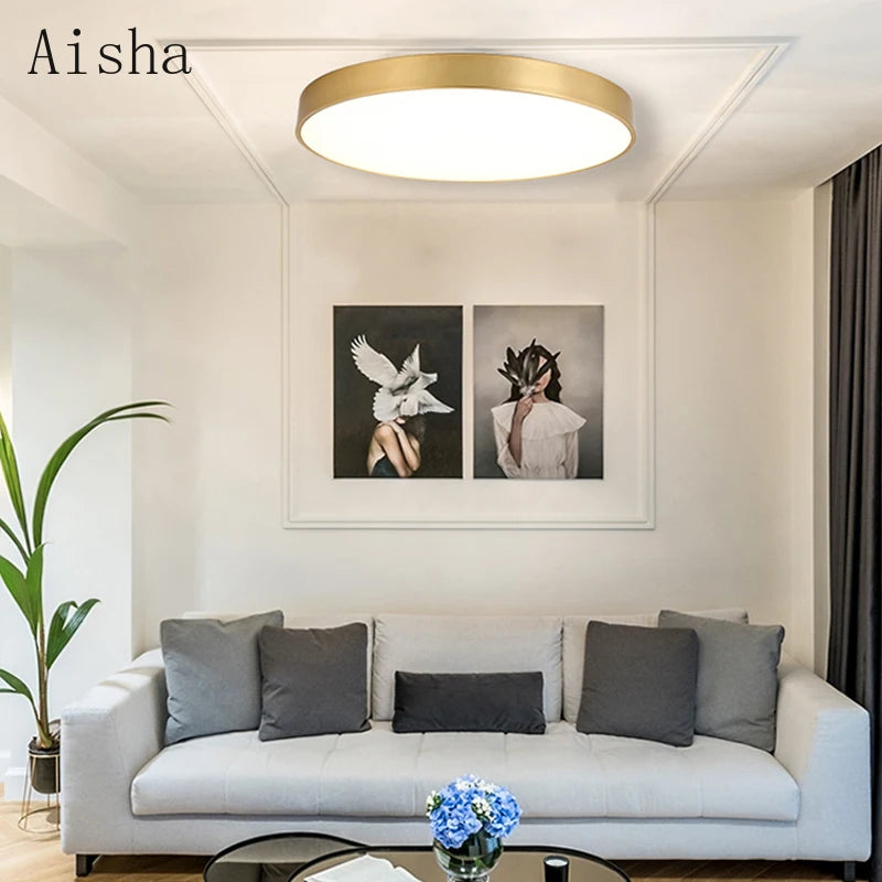 plafonnier led ultra fin pour décoration intérieure élégante et moderne - vue 6 sur 7