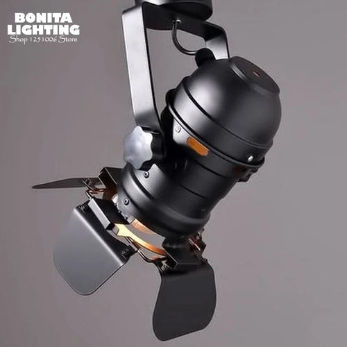 suspension rétro style industriel avec éclairage led vintage - vue 7 sur 6