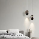 Suspension LED design intérieur de couleur cuivrée