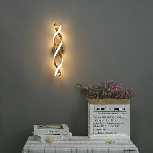 applique murale minimaliste moderne en acrylique led - vue 2 sur 8