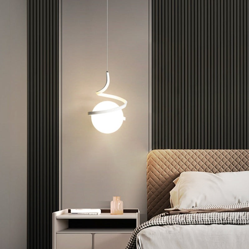 pendant light Polino minimalist wave LED design