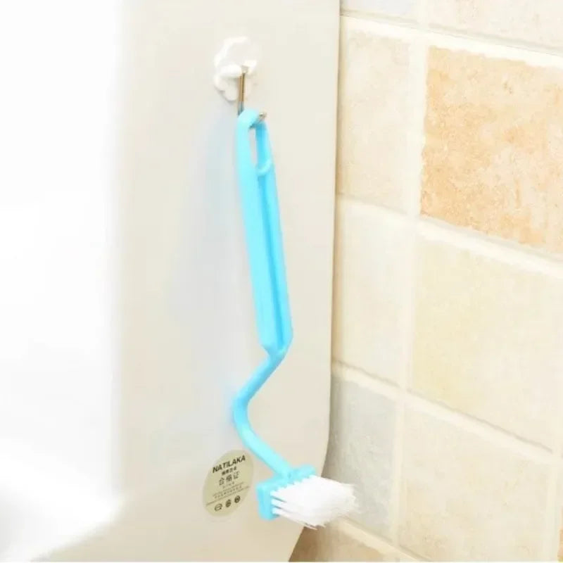 brosse de toilette incurvée à fixation murale avec poils souples - vue 5 sur 7