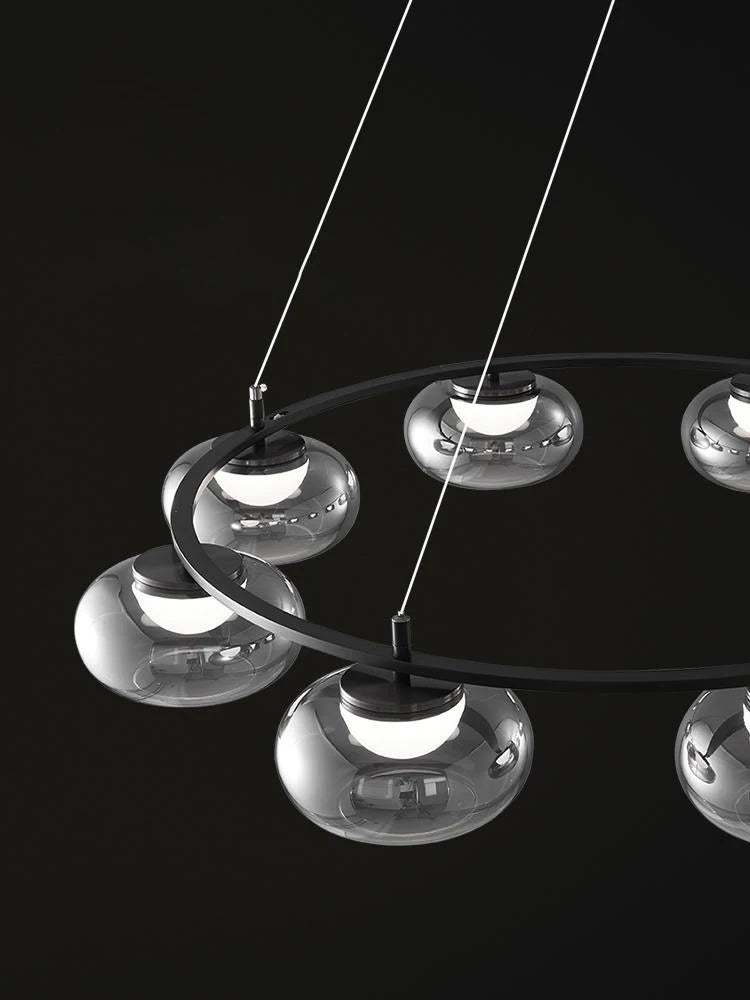 suspension en verre de luxe pour décoration moderne - vue 5 sur 9
