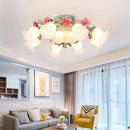 plafonnier en verre rose pour un éclairage romantique et décoratif