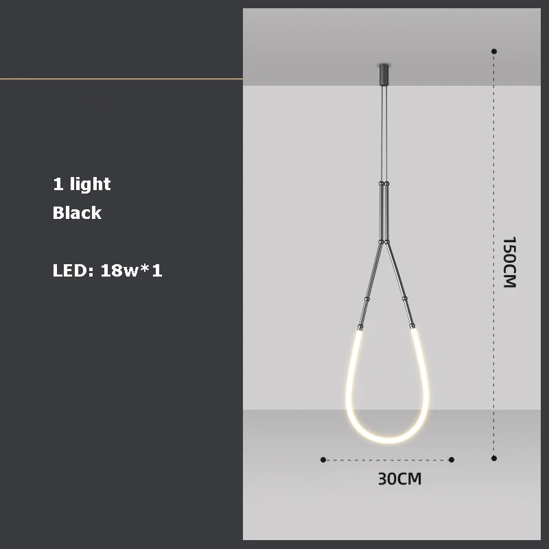 lustre en art déco design suspendu en led - vue 8 sur 16
