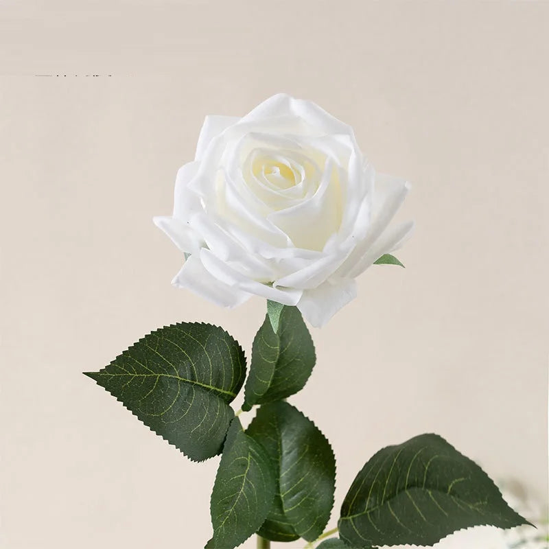 fleurs artificielles en latex roses pour décoration élégante et réaliste