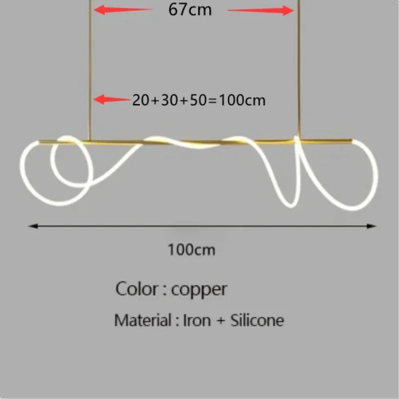lustre design nordique à led intensité variable pour intérieur