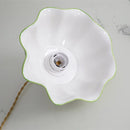 Applique murale fleur avec papillons en céramique