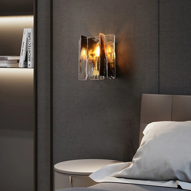 Applique murale en cuivre verre teinté moderne luxe - vue 5 sur 4