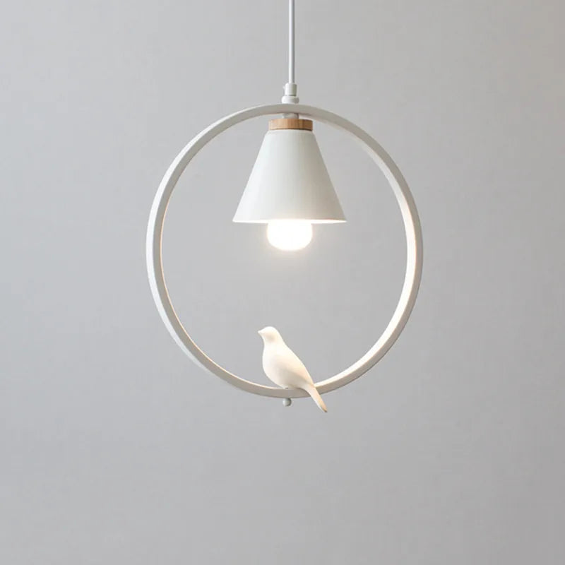 lampe à oiseaux nordique moderne en fer pour décoration intérieure - vue 11 sur 16