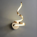 lampes led spirale modernes bande minimaliste fer