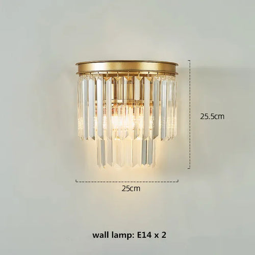Lustre en cristal LED moderne américain salon salle à manger Villa suspension chambre plafond suspension lampe décor à la maison Lustre - vue 22 sur 21