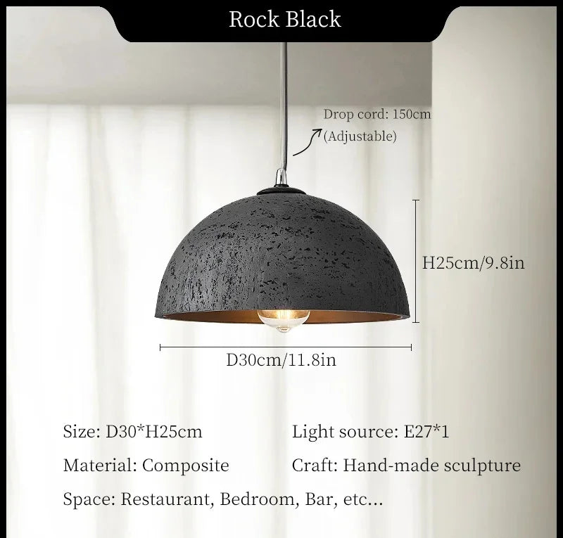 lustre moderne minimaliste wabi-sabi suspension décoratives pour intérieur