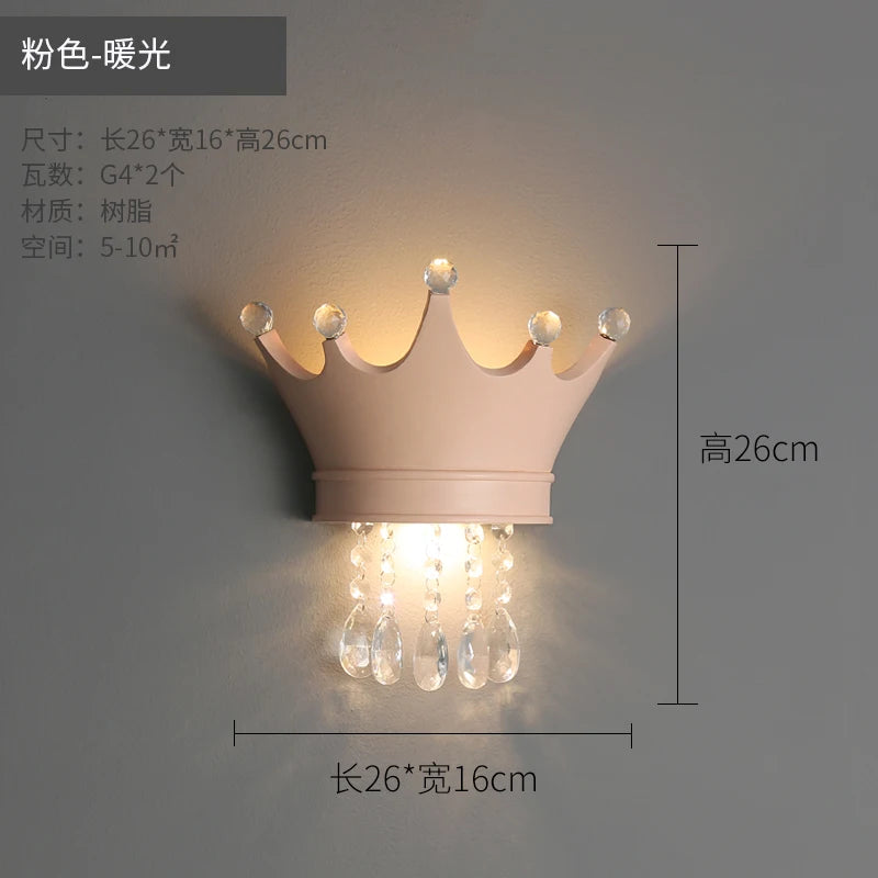 applique murale couronne nordique en résine pour chambre enfant mignonne - vue 12 sur 12