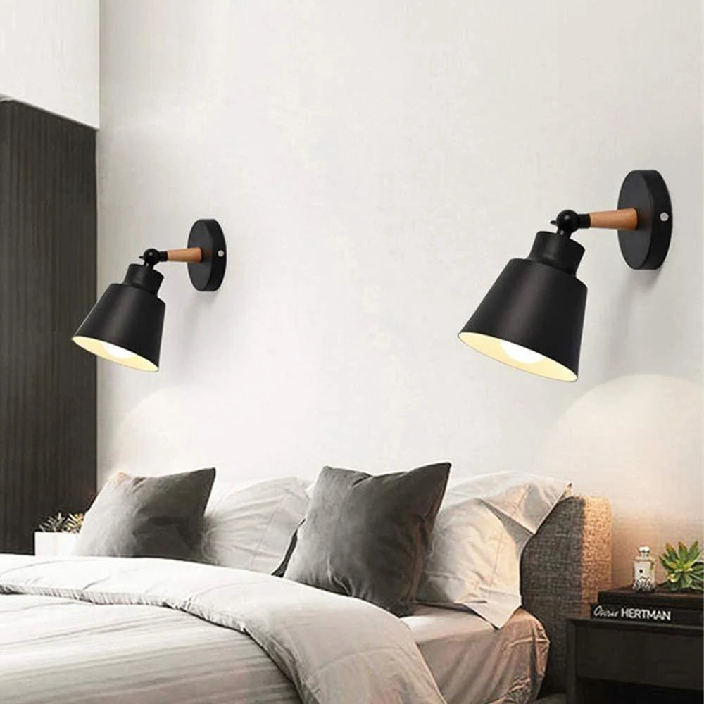 applique murale nordique en bois avec tête directionnelle - vue 3 sur 23