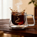Mug verre double paroi 200 ml anse isolant