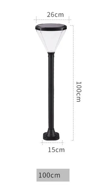 lampe solaire led pour éclairage extérieur jardin et route - vue 14 sur 16