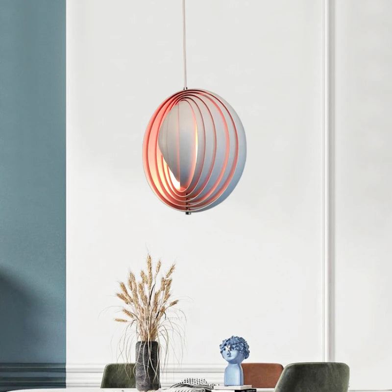 suspension ronde à led décorative en forme de boule - vue 3 sur 8