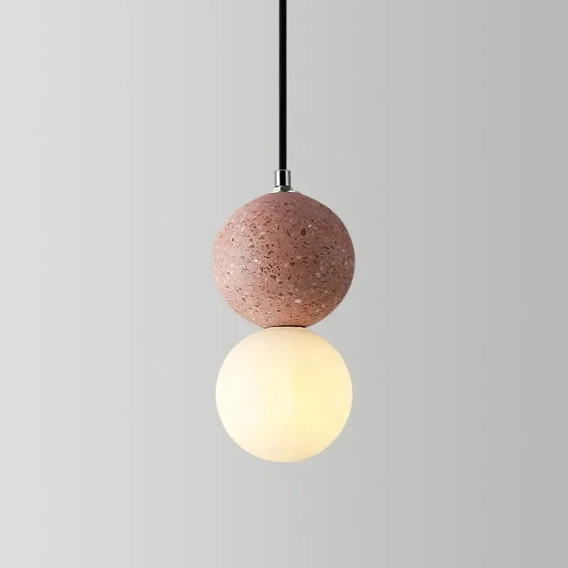 suspension moderne en terrazzo design nordique pour décoration intérieure - vue 8 sur 9
