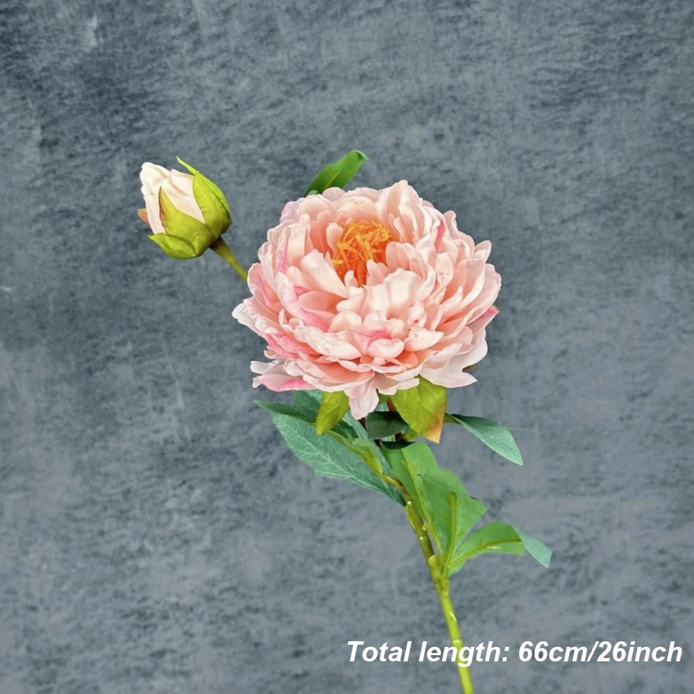 bouquet de pivoines artificielles en soie pour mariage et décoration intérieure - vue 13 sur 21