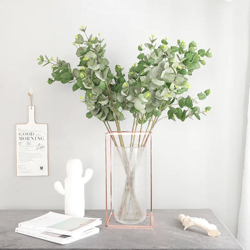 feuilles d'eucalyptus artificielles pour décoration intérieure et extérieure - vue 2 sur 8